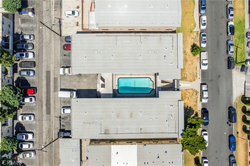 7370 Neo Street Downey, CA 90241 - Photo 20 of 38 an aerial view of residential houses and outdoor space
