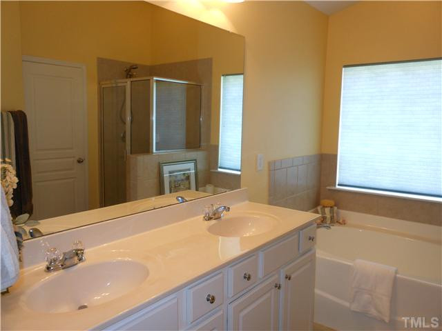 3414 Ranbir Drive Durham, NC 27713 - Photo 9 of 21 a bathroom with a sink and a mirror