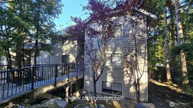 a view of a pathway with a tree