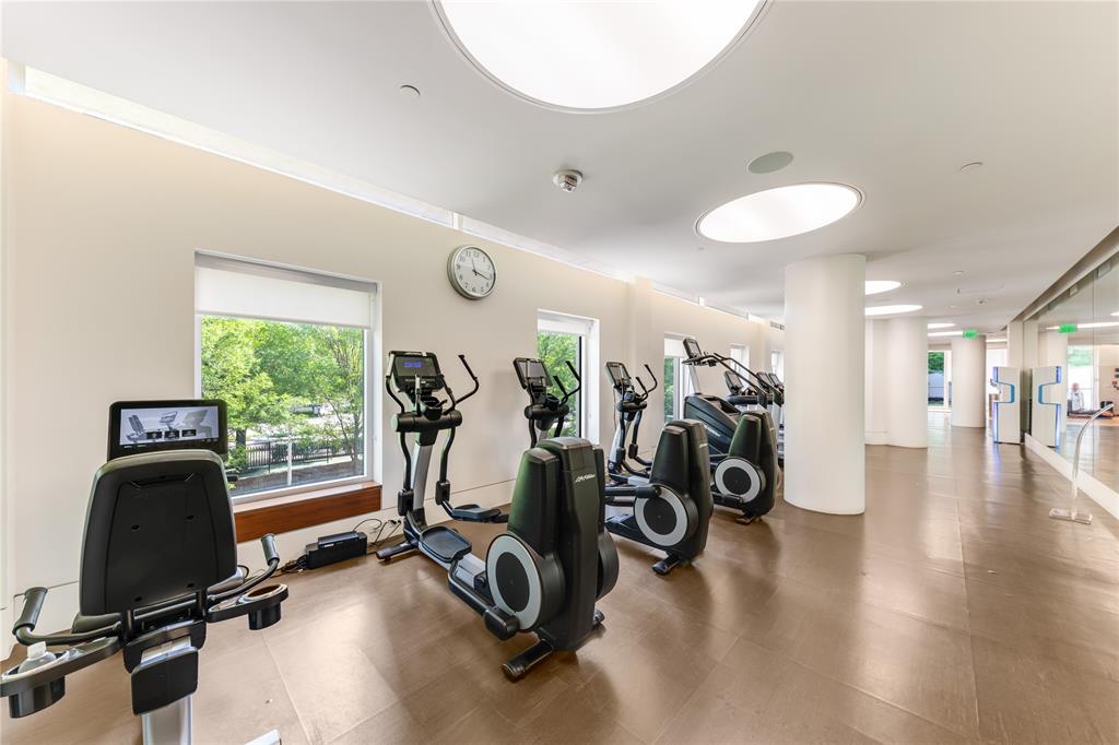 1918 Olive Street, Unit 3403 Dallas, TX 75201 - Photo 36 of 39 a view of a room with gym equipment