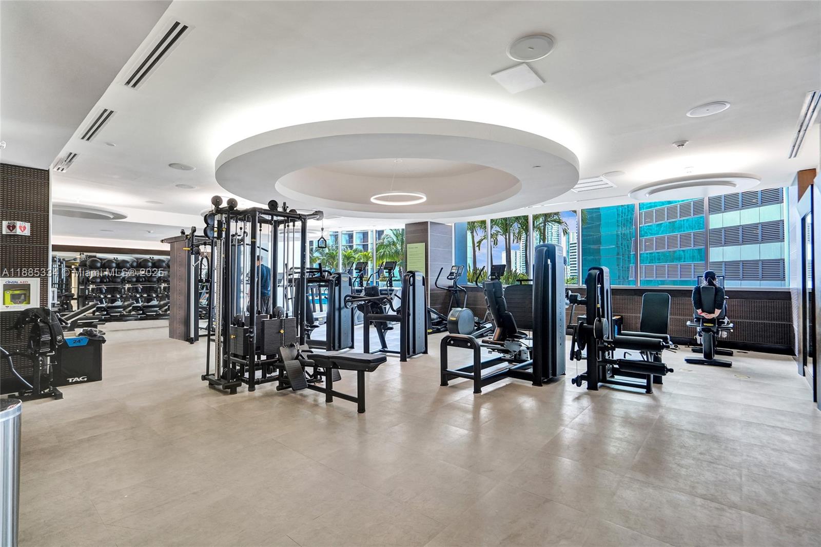 200 Biscayne Blvd Way, Unit 505 Miami, FL 33131 - Photo 29 of 51 a view of a room with gym equipment