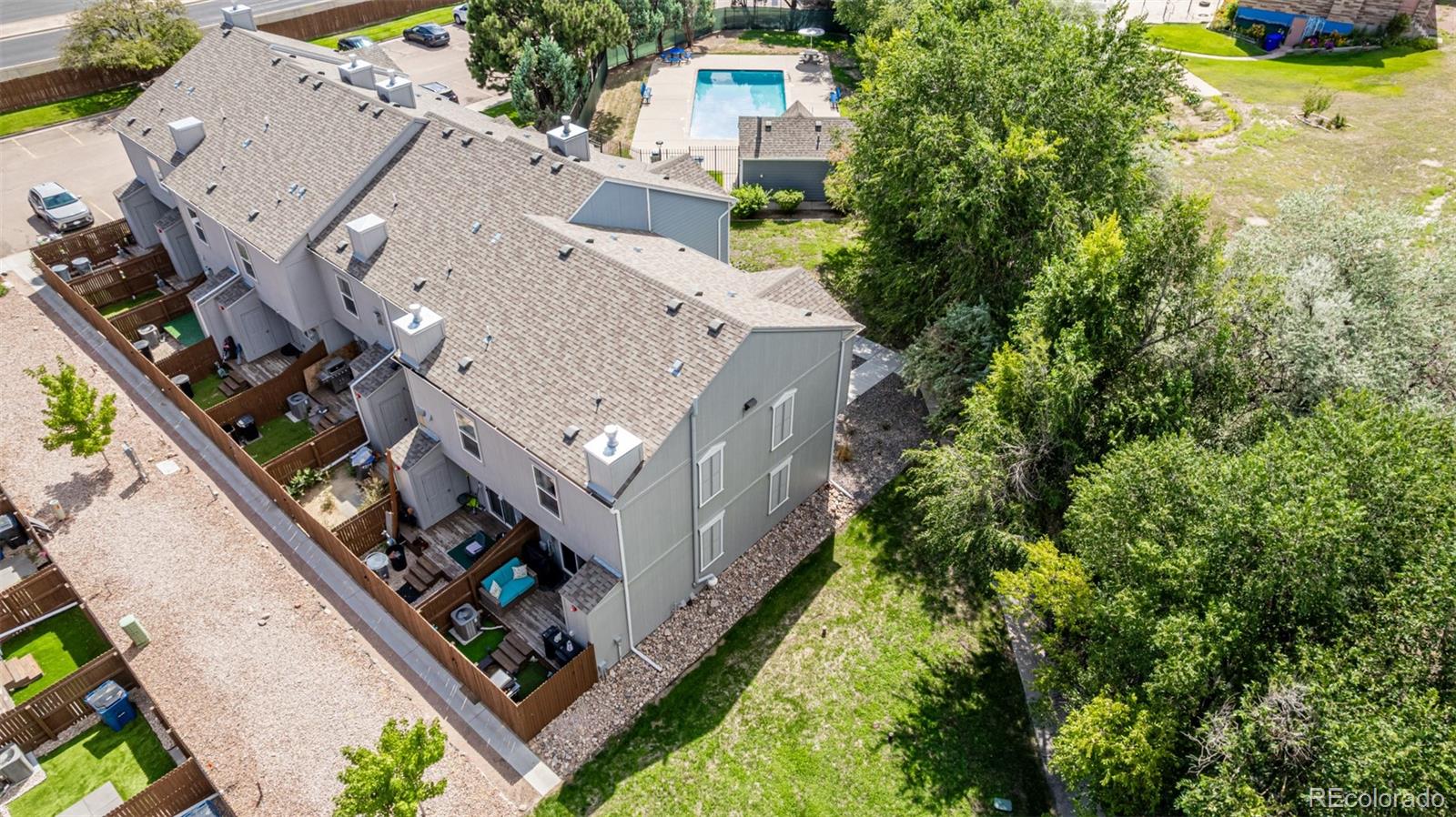 4282 Charleston Drive Colorado Springs, CO 80916 - Photo 40 of 50 an aerial view of residential houses with outdoor space