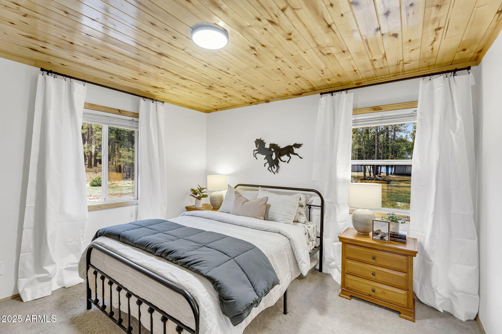 5348 Forest Service 701 Road Happy Jack, AZ 86024 - Photo 13 of 59 a bedroom with a bed and a window