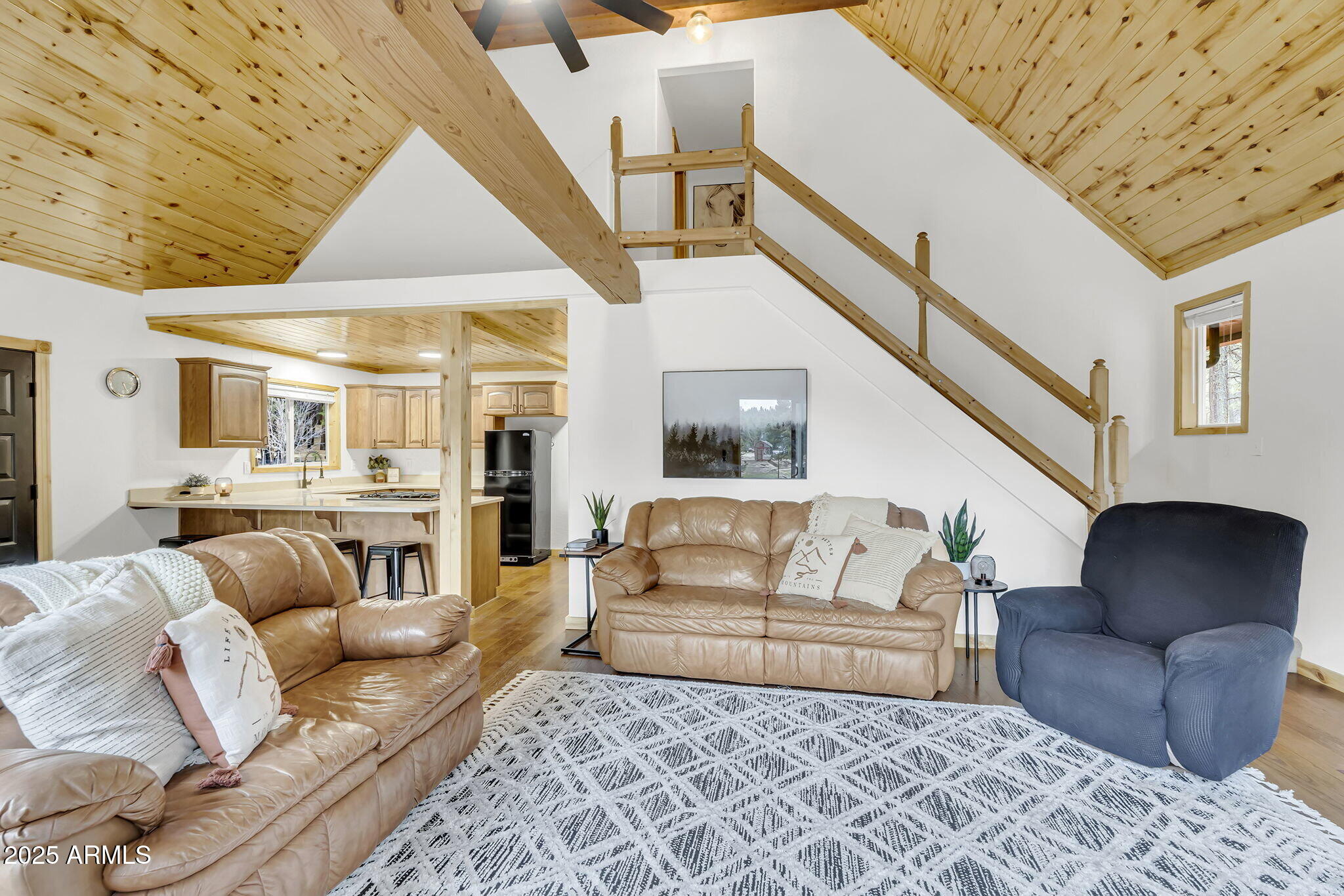5348 Forest Service 701 Road Happy Jack, AZ 86024 - Photo 5 of 59 a living room with furniture and a rug