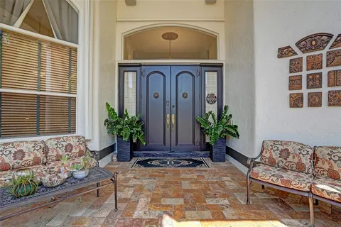 a view of front door of house