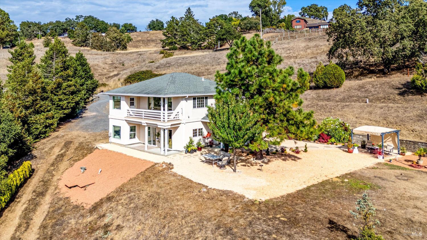 6001 Lichau Road Penngrove, CA 94951 - Photo 31 of 86 an aerial view of a house with a yard
