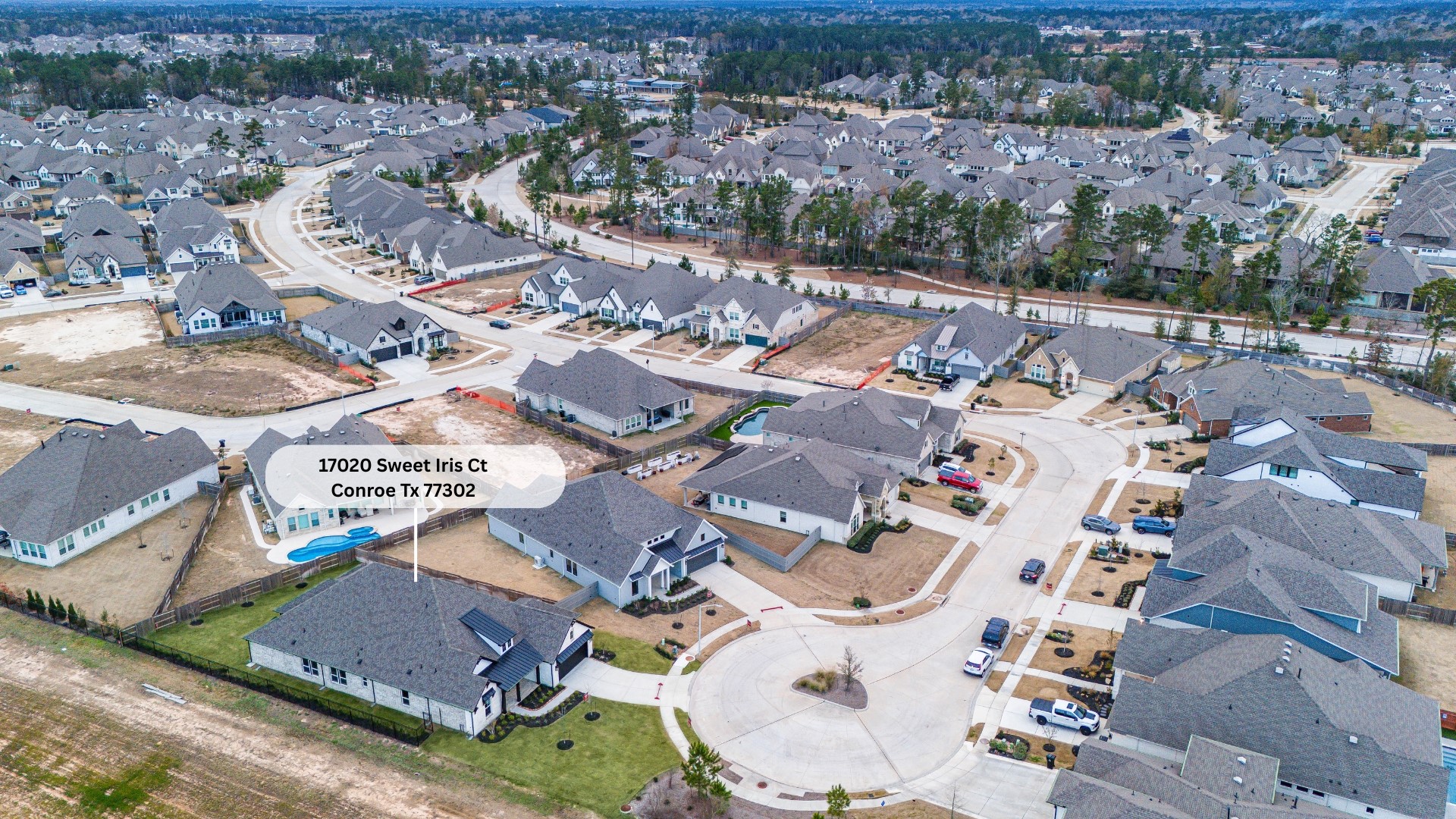 17020 Sweet Iris Court Conroe, TX 77302 - Photo 3 of 50 Amazing aerial of 17020 Sweet Iris Court in the community of ARTAVIA.