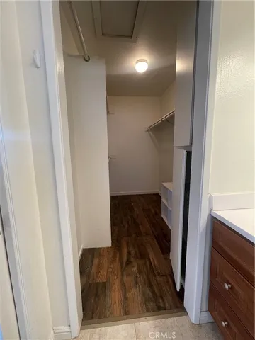 a view of walk in closet