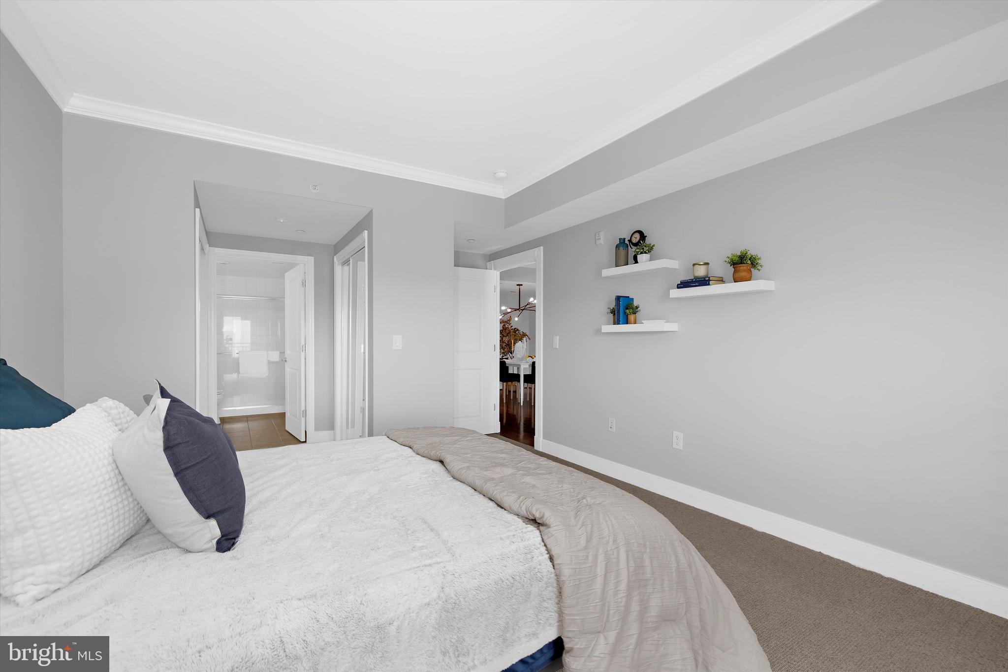 5 Park Place, Unit 702 Annapolis, MD 21401 - Photo 26 of 55 a bedroom with a bed and closet