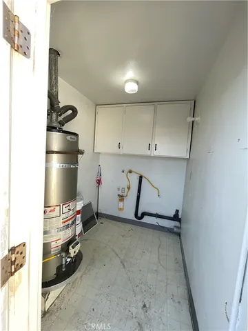 a room with storage and utility