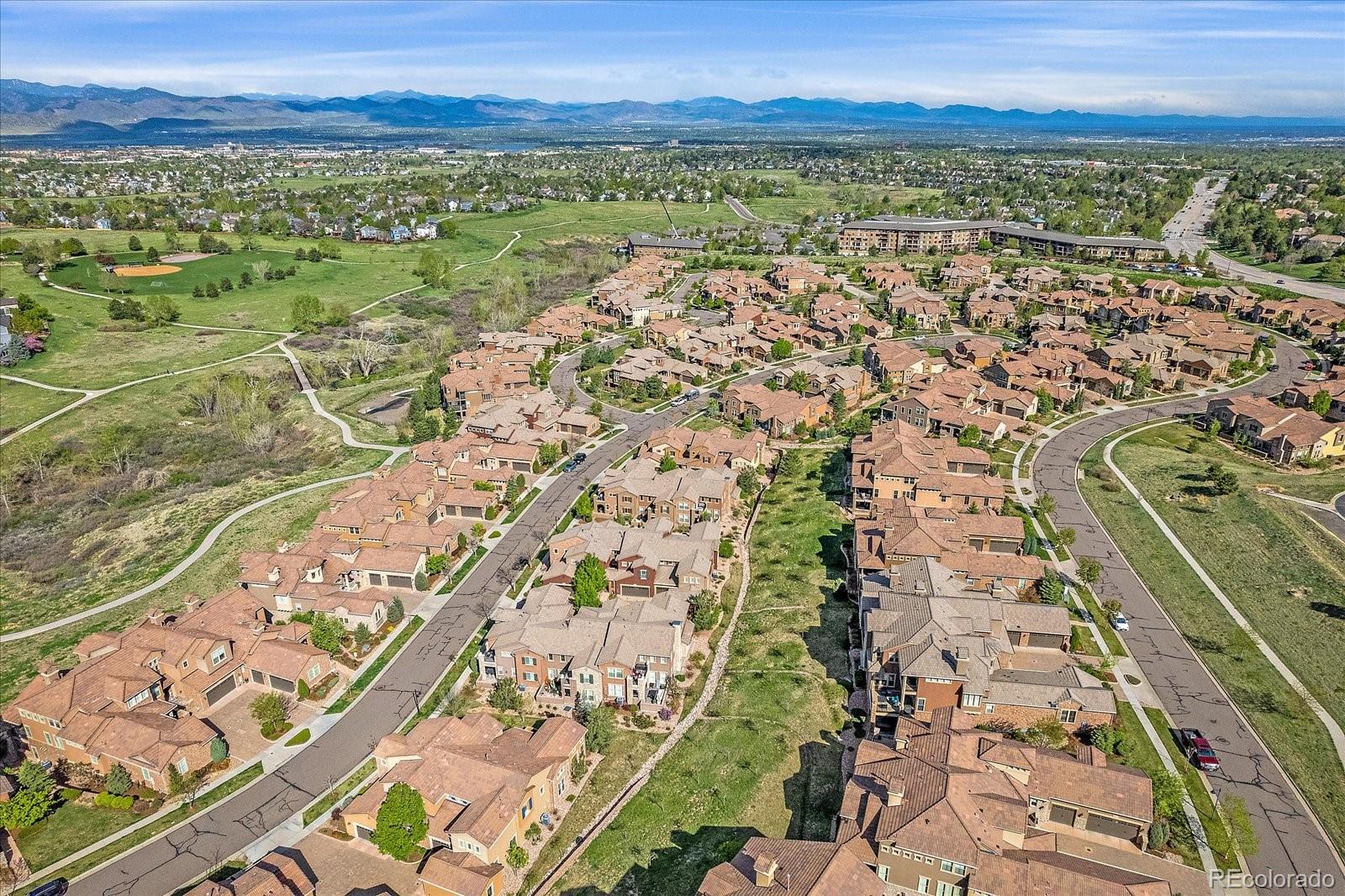 9317 Viaggio Way Highlands Ranch, CO 80126 - Photo 46 of 50 a view of a city with an ocean