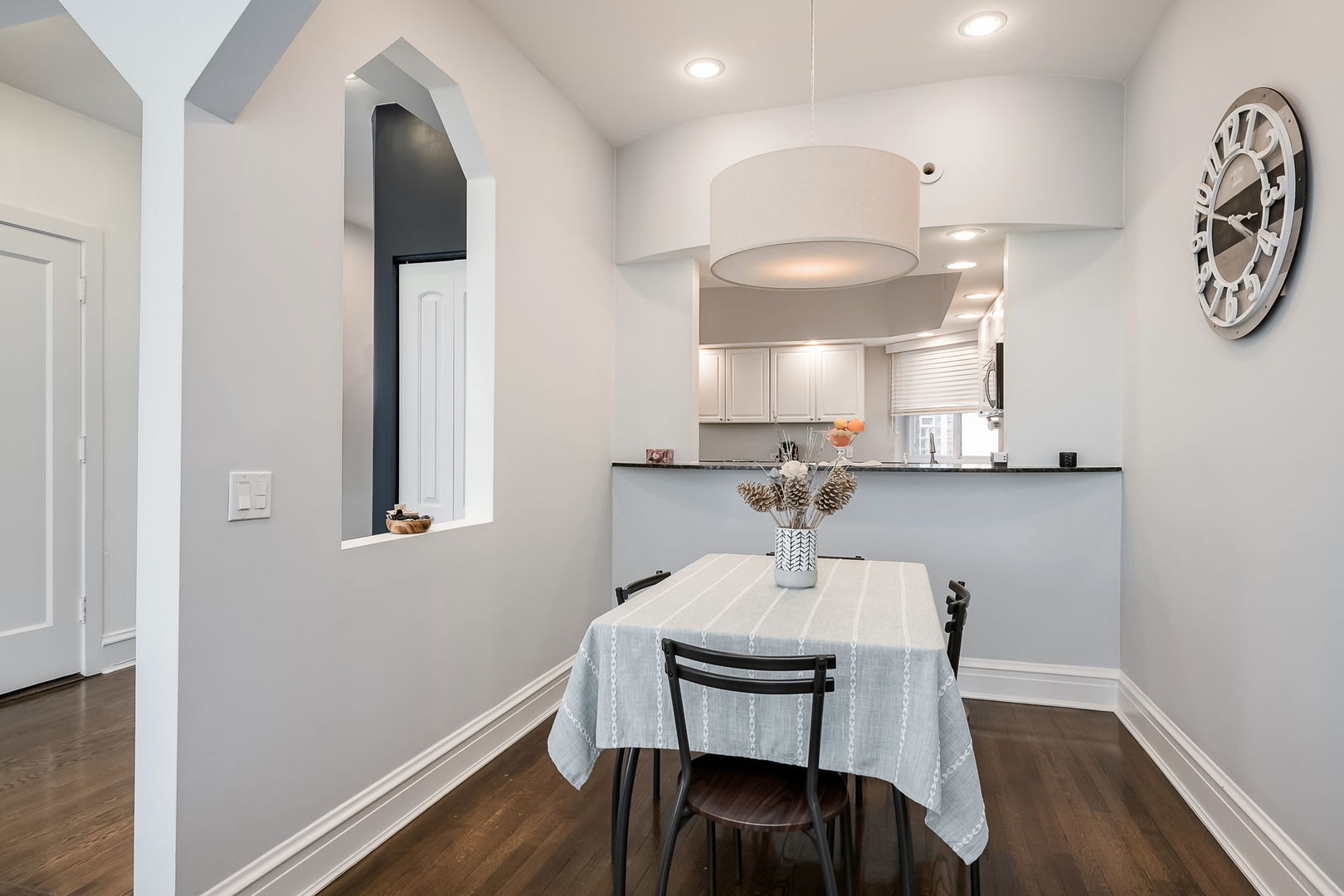 Undisclosed Address Chicago, IL 60657 - Photo 10 of 24 a view of a dining room with furniture and wooden floor