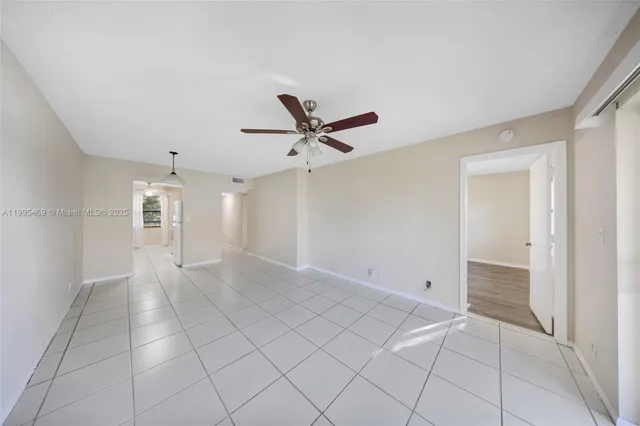 a view of an empty room