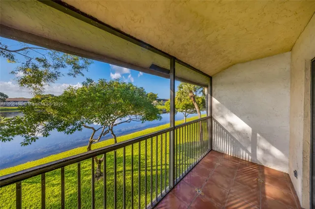 a view of a lake with houses