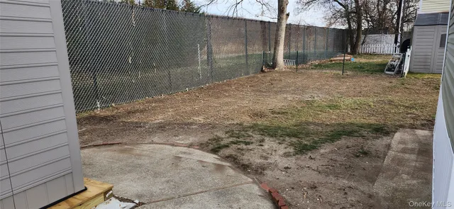 a backyard of a house