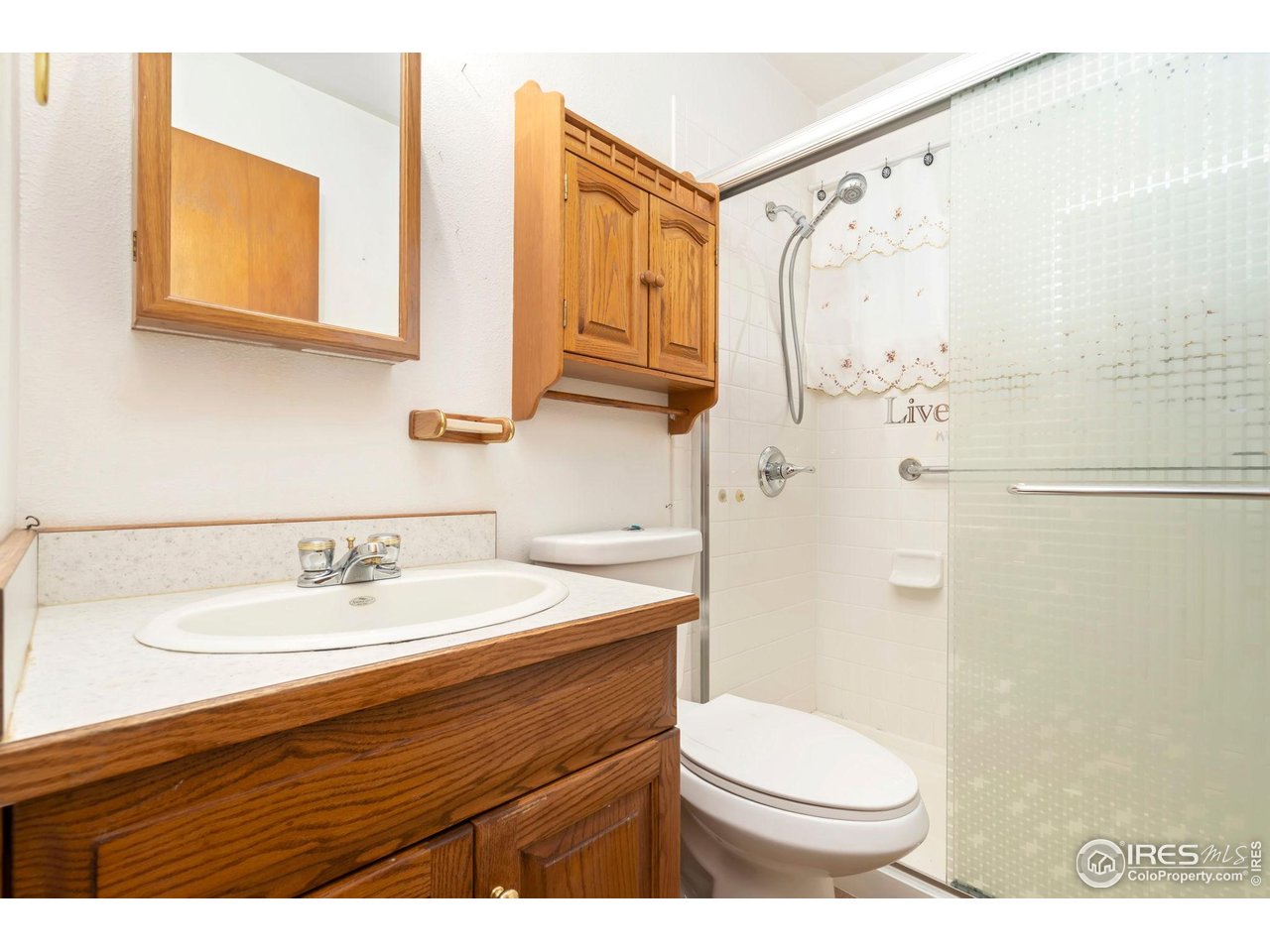 2046 26th Street Road Greeley, CO 80631 - Photo 18 of 34 a bathroom with a sink a toilet and shower