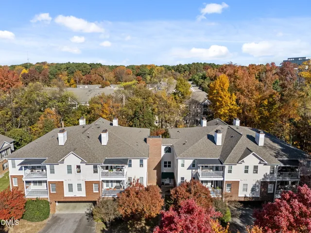 an aerial view of multiple houses