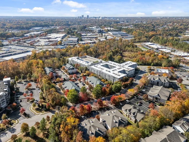 an aerial view of a city