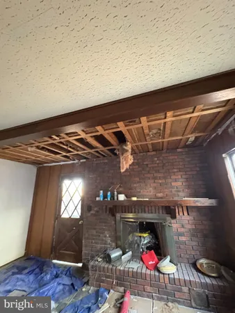 a room with lots of storage and a white door