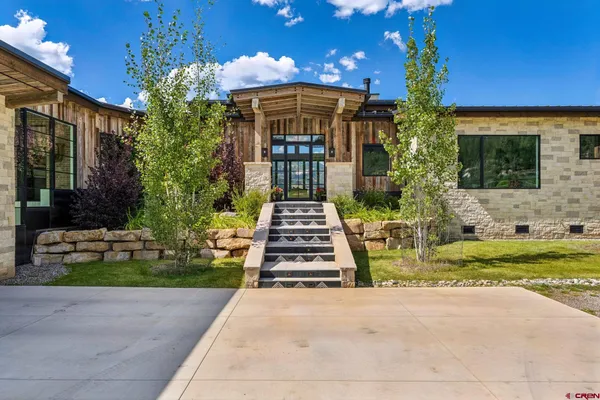 a front view of a house