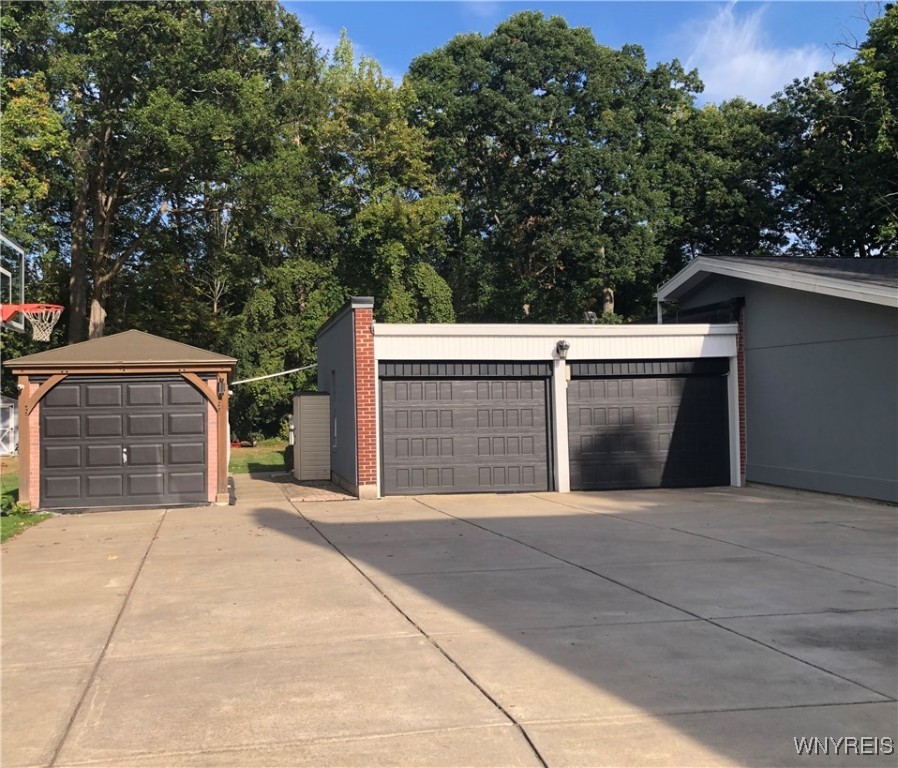 5079 Forest Road Lewiston, NY 14092 - Photo 45 of 50 SHED/GARAGE + 2 GARAGES - WALK WAY TO PRIVATE FENC