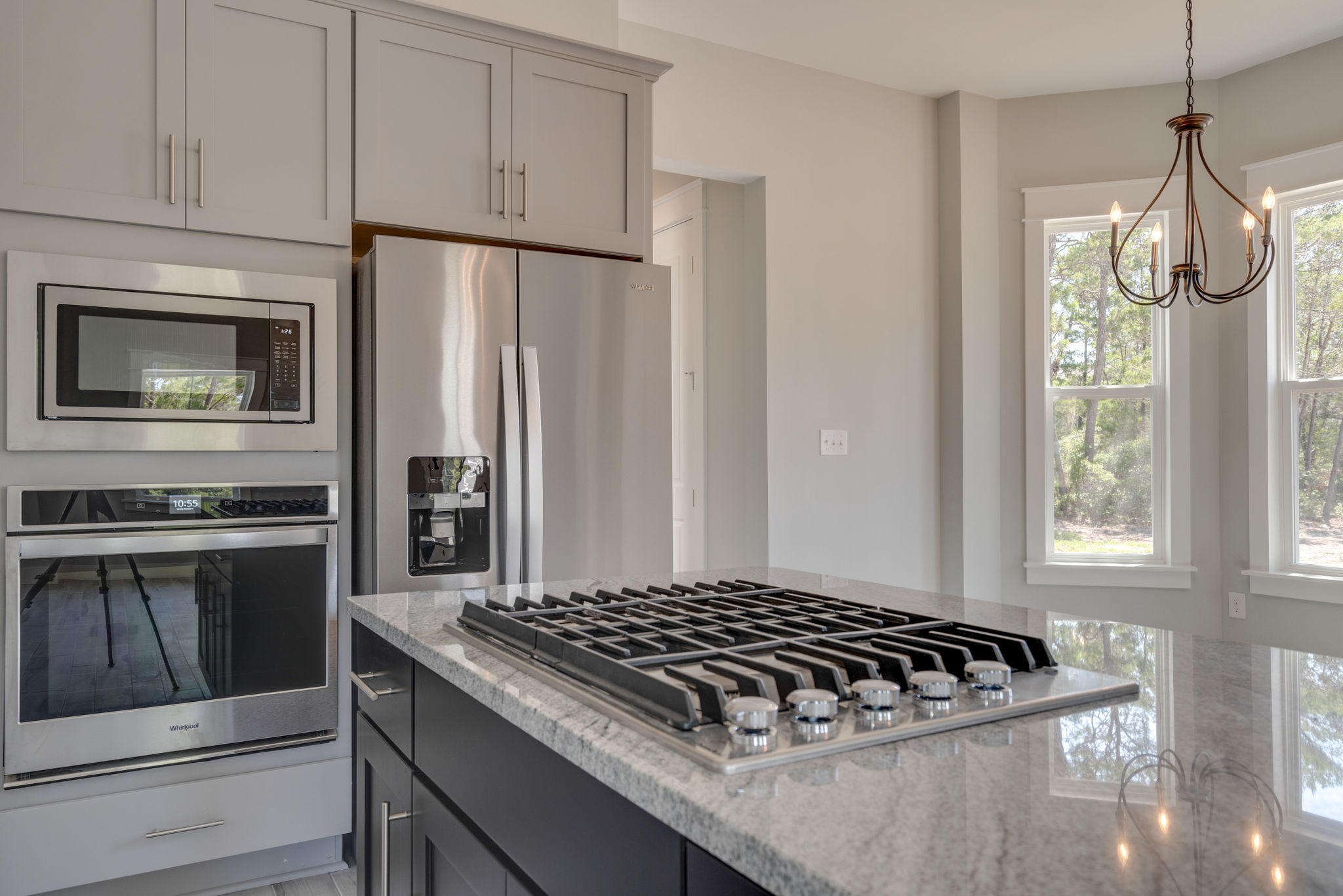 Lot 25 Valdare Way Inlet Beach Inlet Beach, FL 32461 - Photo 3 of 27 a kitchen with granite countertop a stove and a refrigerator