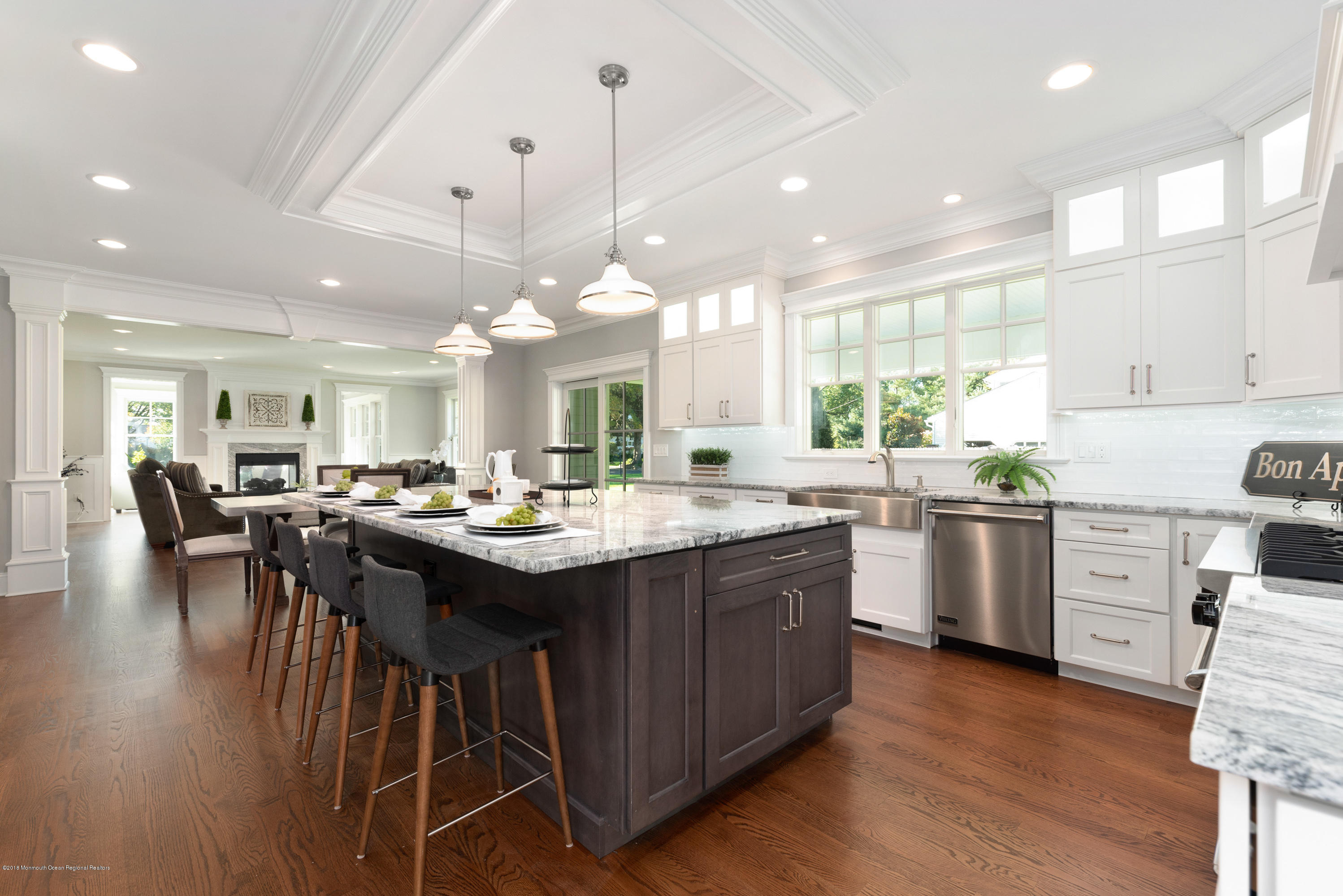 99 Rivers Edge Drive Little Silver, NJ 07739 - Photo 4 of 50 a kitchen with lots of wooden furniture appliances and cabinets