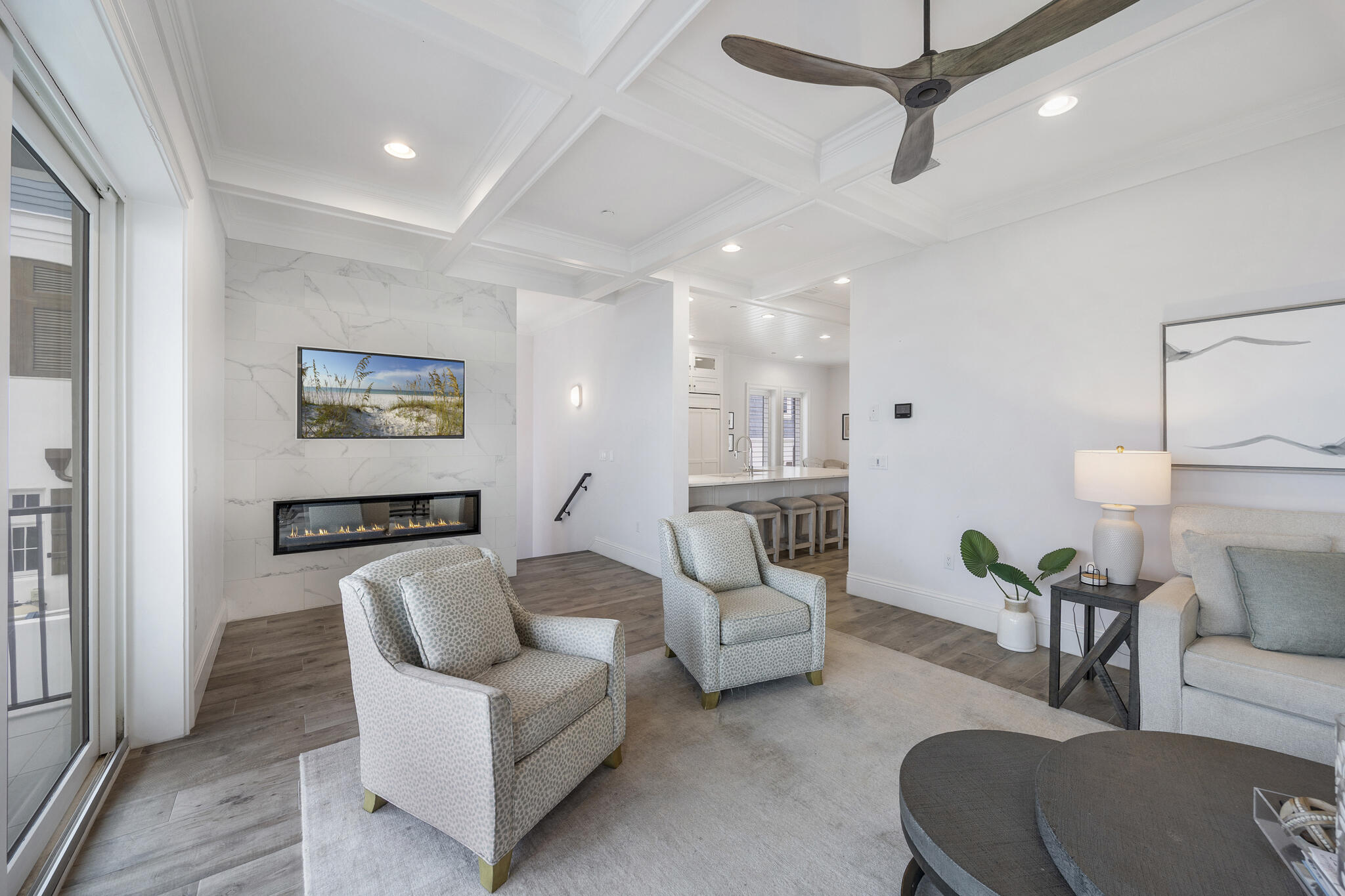 26 Azzurro Way, Unit A Santa Rosa Beach, FL 32459 - Photo 12 of 60 a living room with furniture and a large window
