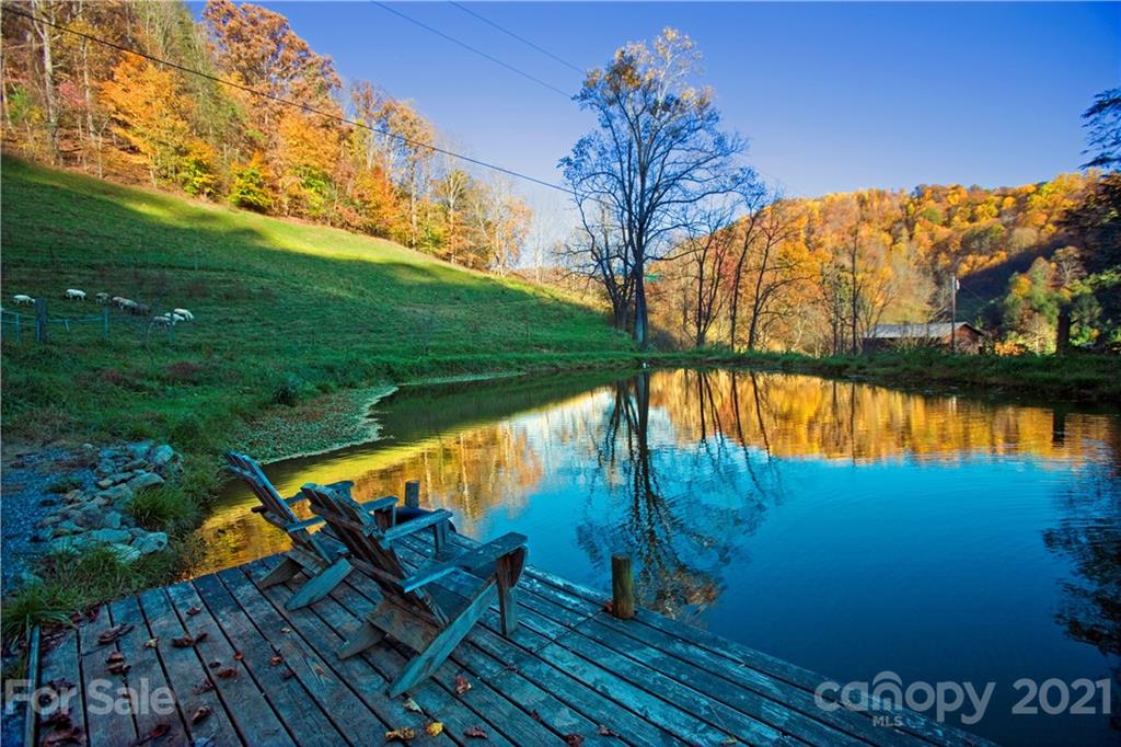 215 Meadow Branch Road Marshall, NC 28753 - Photo 5 of 32 a view of swimming pool from a lake view