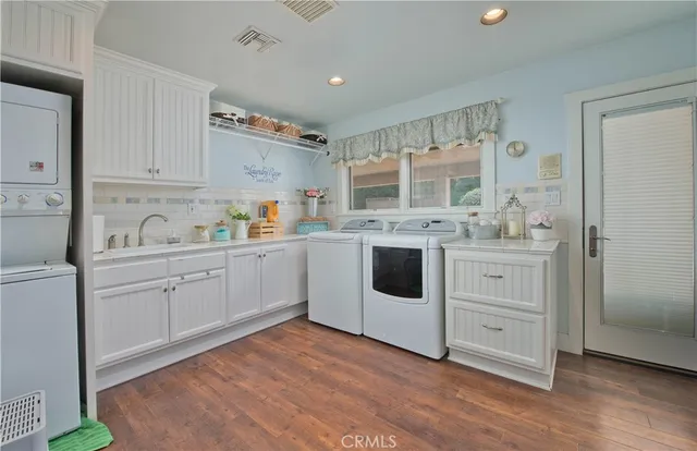 a bedroom with a bed and furniture