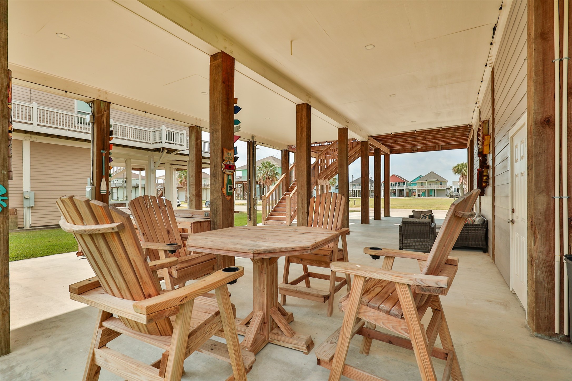 976 Albatros Crystal Beach, TX 77650 - Photo 22 of 30 a view of a outdoor space with seating area