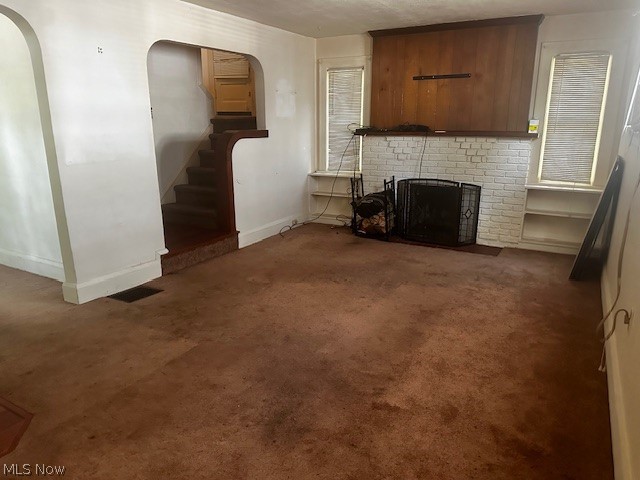 1066 Yellowstone Road Cleveland Heights, OH 44121 - Photo 4 of 10 Carpeted living room featuring a fireplace