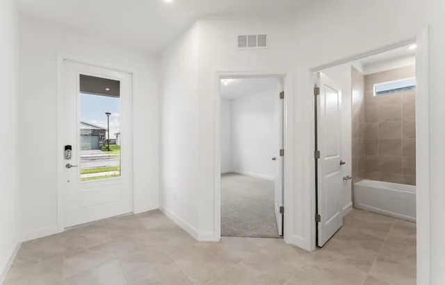 a view of an empty room