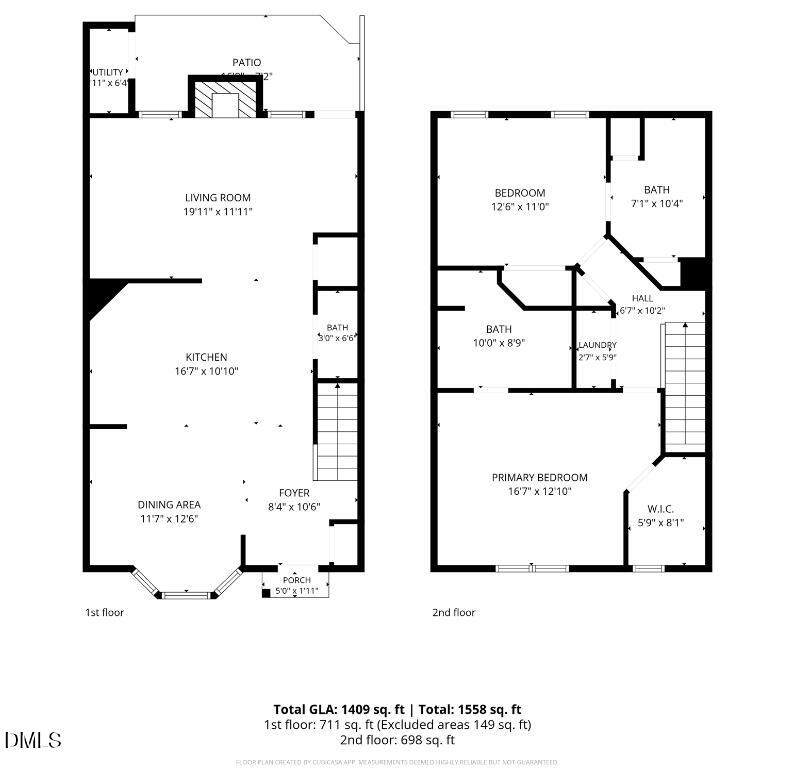 4414 Pottery Lane Raleigh, NC 27616 - Photo 19 of 19 png floorplan 4414 Pottery Floorplan