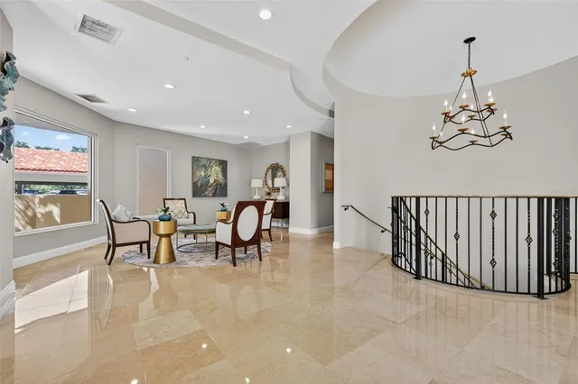 a view of a city with tall buildings