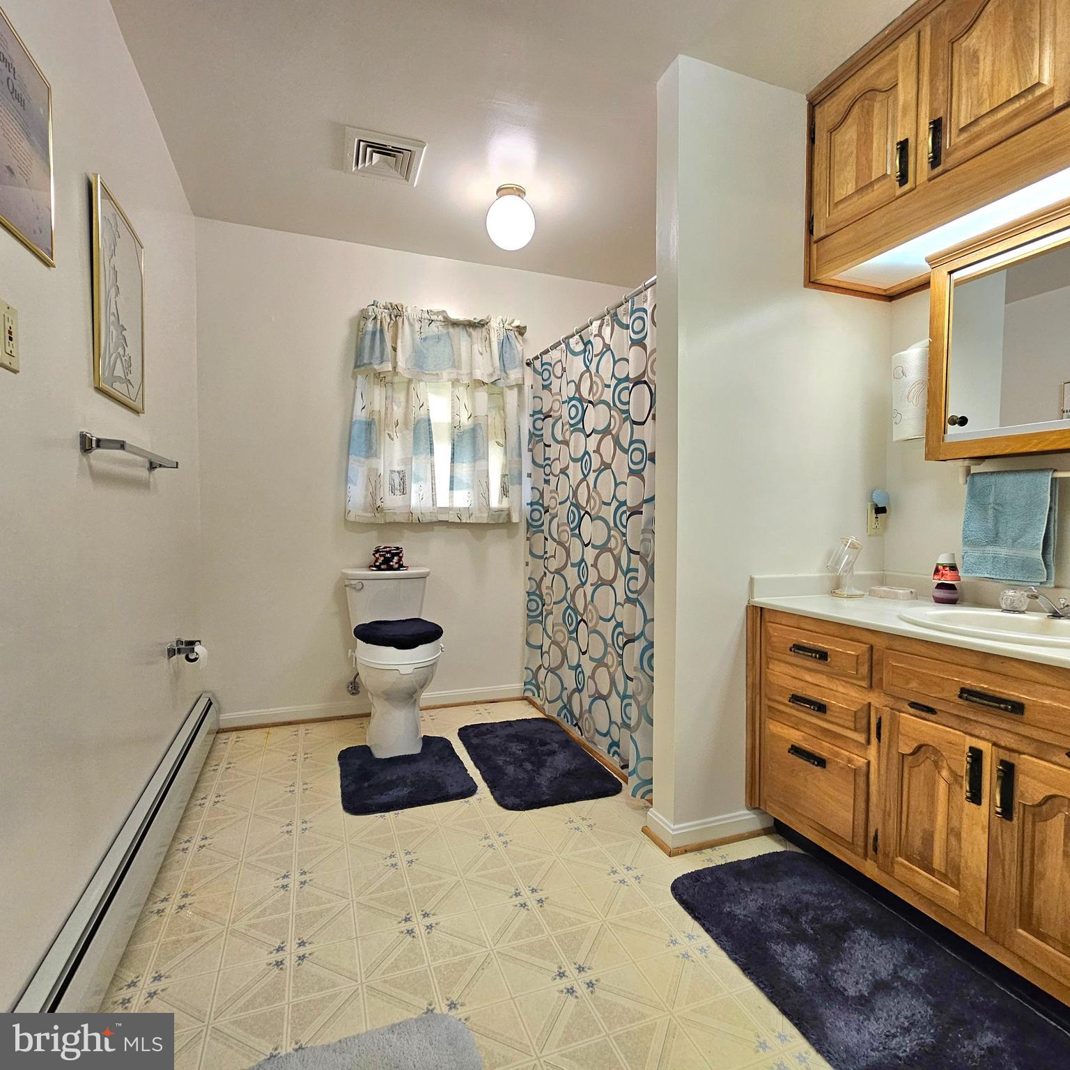 20098 Piney Point Road Callaway, MD 20620 - Photo 26 of 67 a bathroom with a sink a toilet a mirror and shower