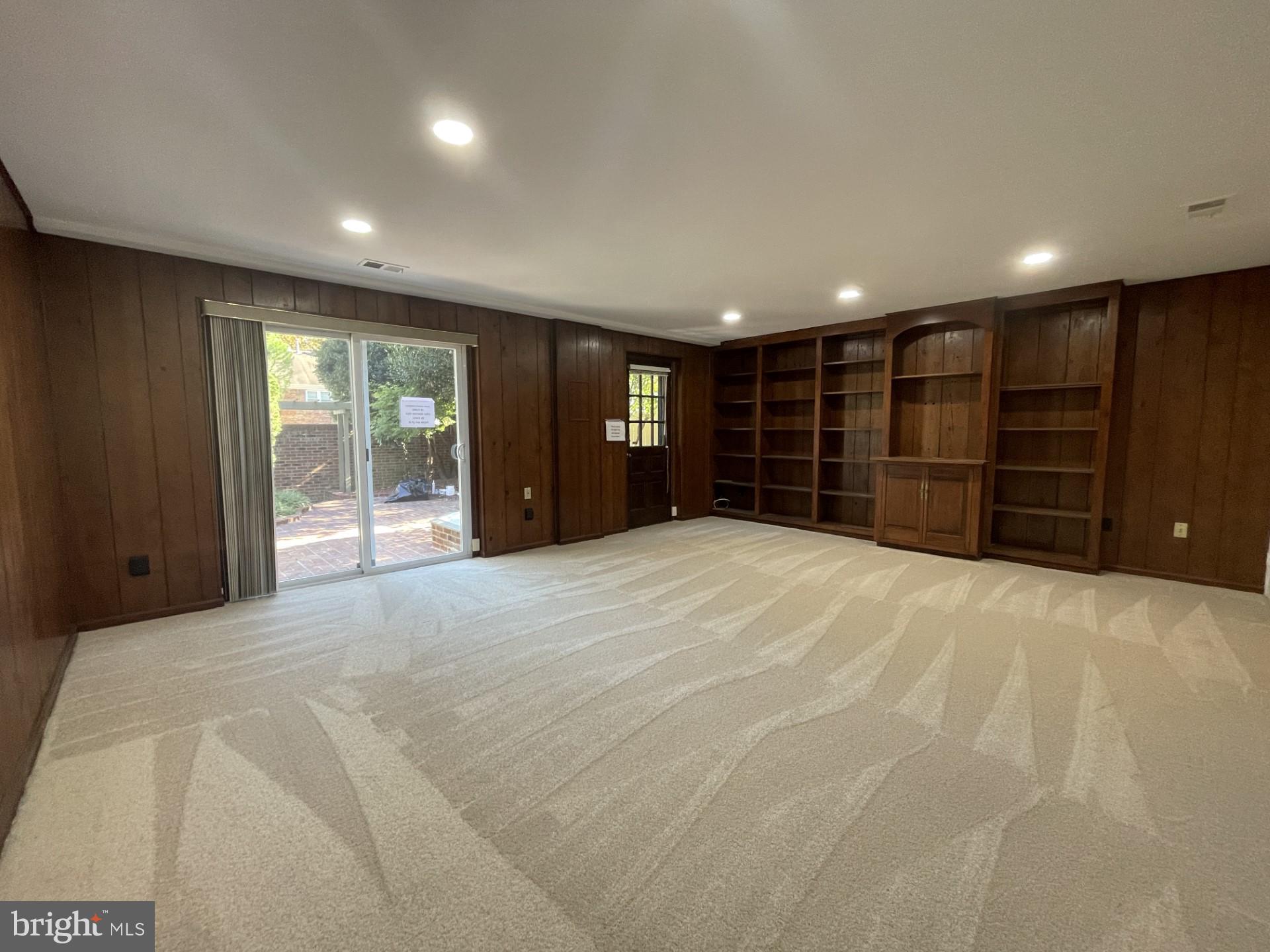 8407 Willow Forge Road Springfield, VA 22152 - Photo 29 of 45 Recessed Lights & Built-in Bookcase in Rec Room