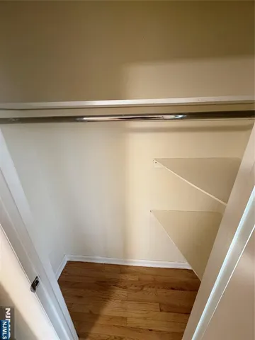 a close view of closet