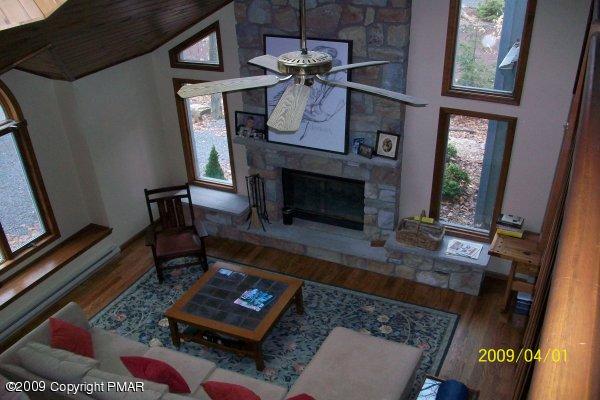 8 Red Spruce Road Pocono Pines, PA 18350 - Photo 8 of 9 view of living room from loft