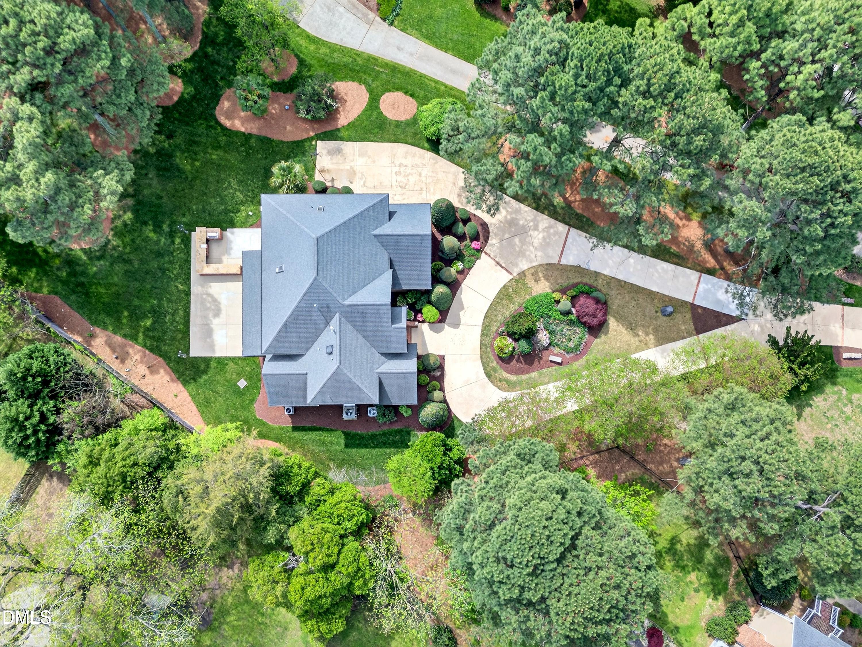 2217 Moss Point Lane Raleigh, NC 27606 - Photo 62 of 70 an aerial view of a house