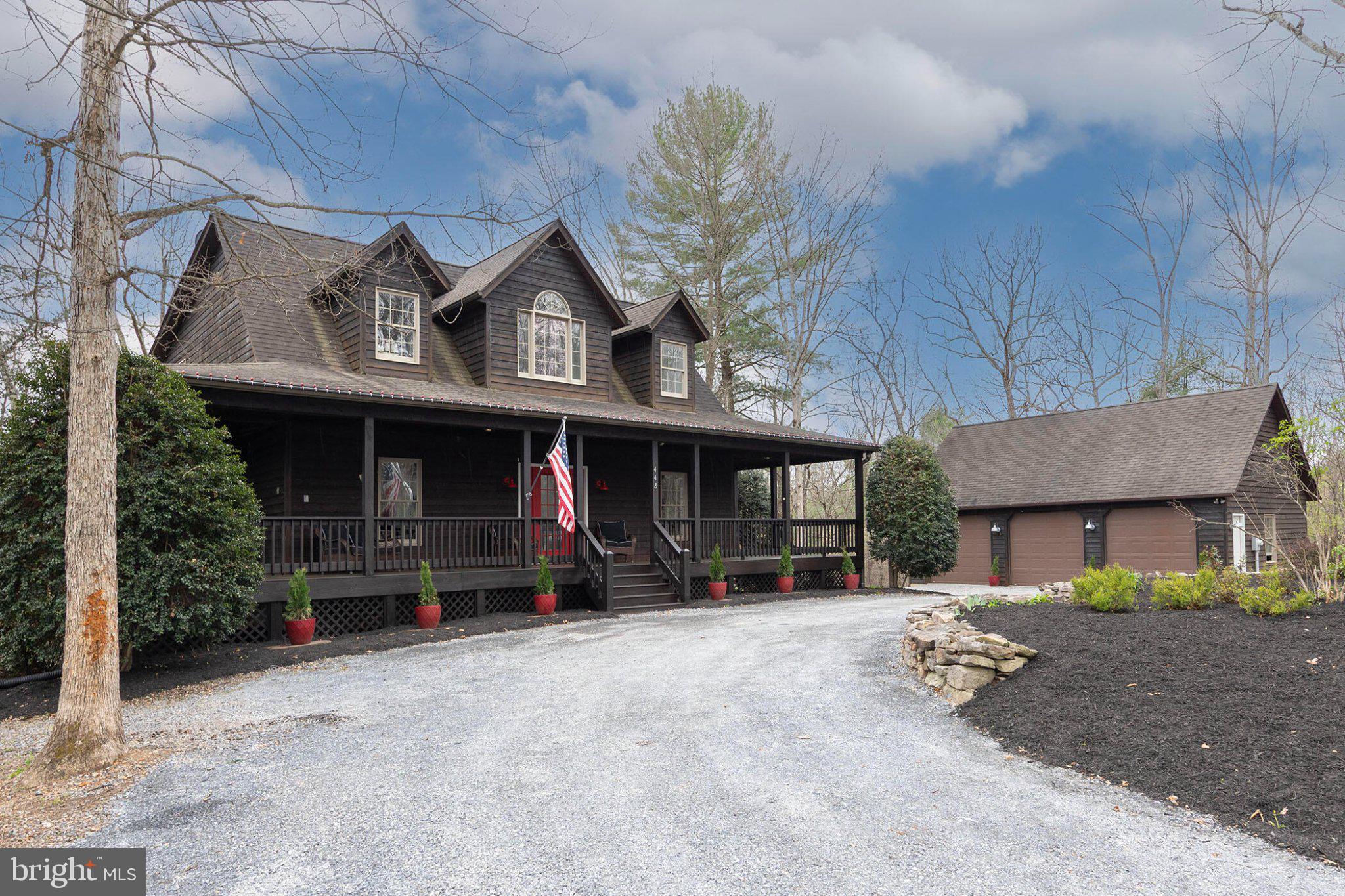 Charming home with inviting porch.