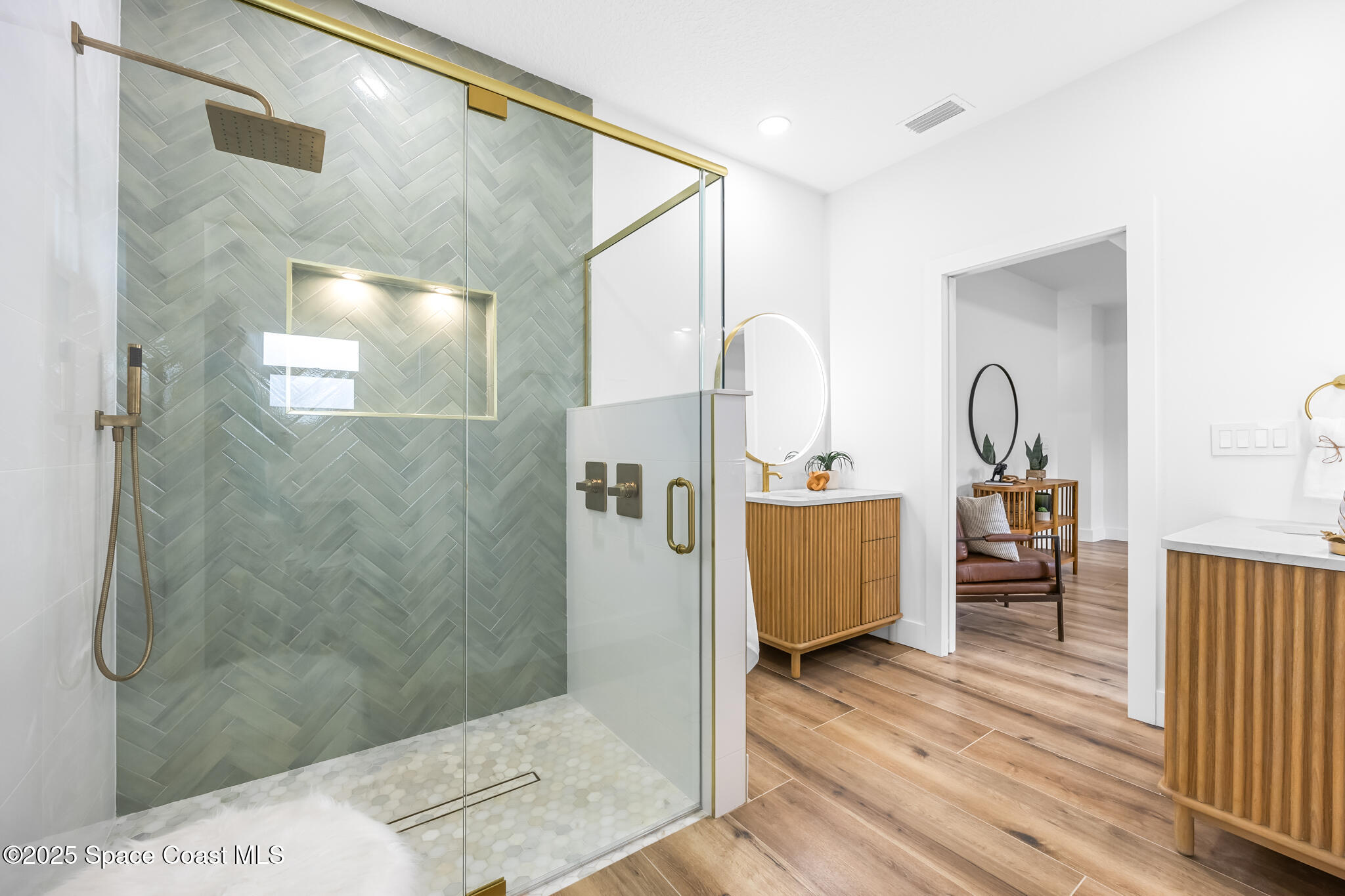 1313 Worth Court Northeast Palm Bay, FL 32905 - Photo 11 of 77 Walk-in Shower