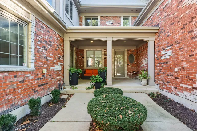 a front view of a house