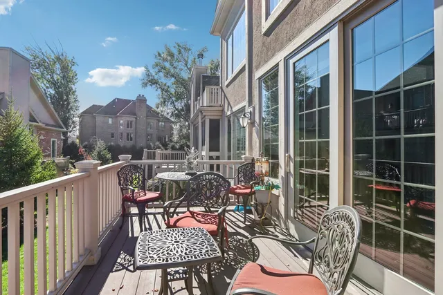 a view of balcony patio and outdoor seating