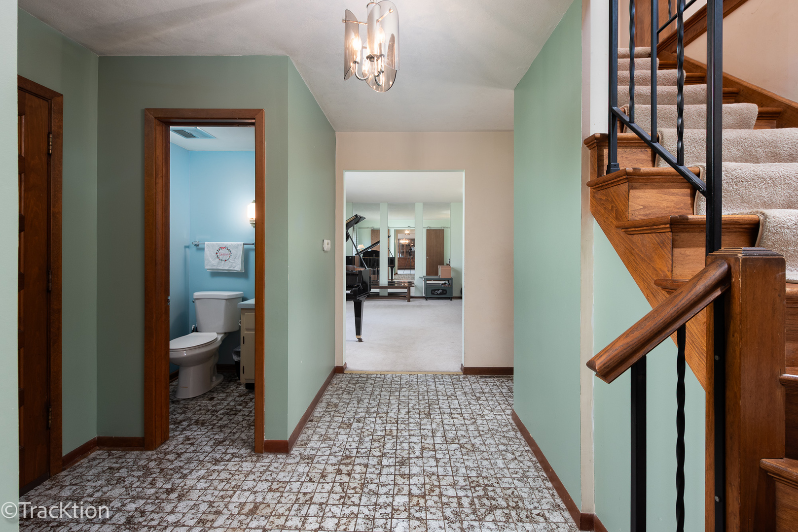 249 Surrey Road Bartlett, IL 60103 - Photo 10 of 28 a view of a hallway view with staircase