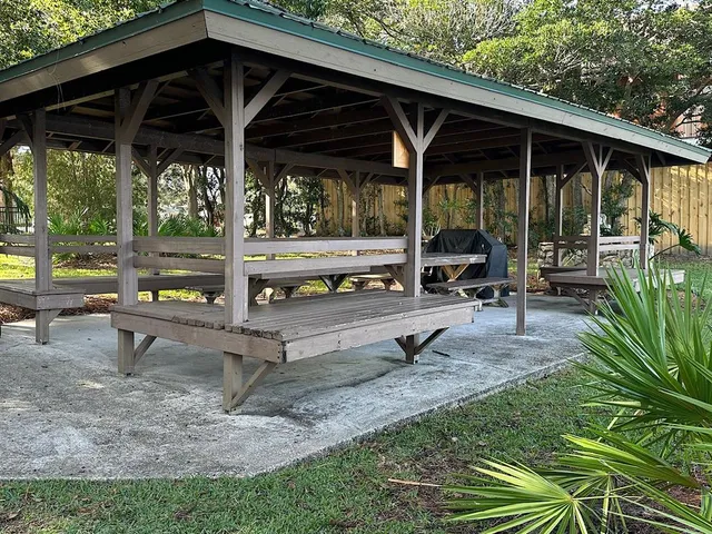 a view of outdoor space with seating