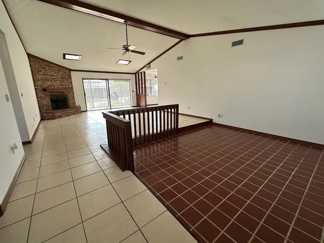 a view of a livingroom with a staircase