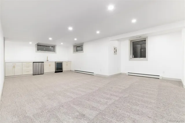 a view of a hallway with an empty room