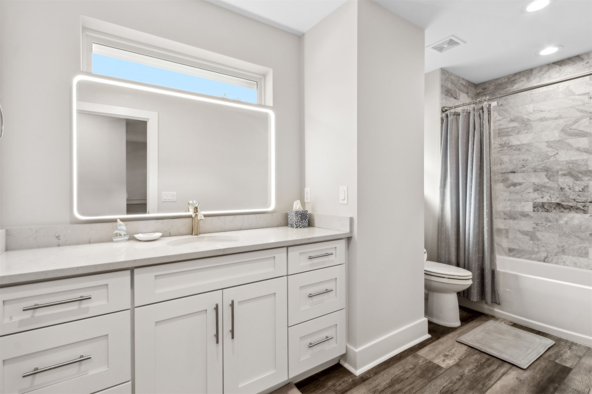 2017 Ryan Road Fernandina Beach, FL 32034 - Photo 24 of 39 a bathroom with a double vanity sink and a mirror