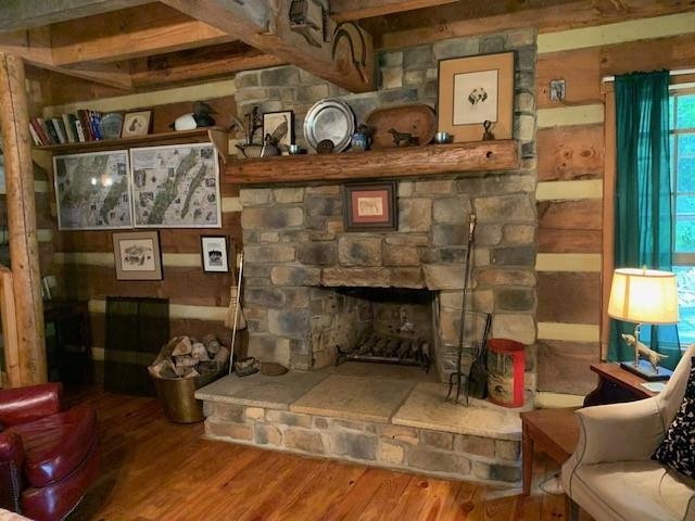 2677 Sounding Knob Road Monterey, VA 24465 - Photo 9 of 22 a living room with furniture and a fireplace